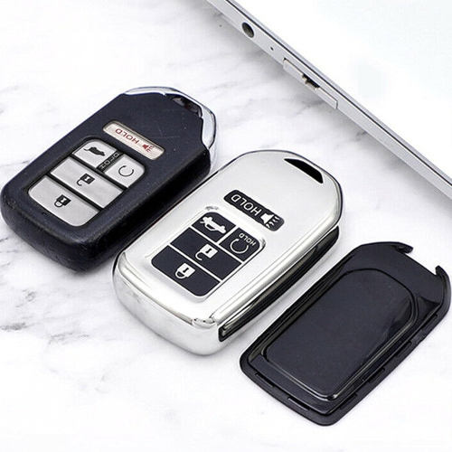 Remote Key Fob PREMIUM TPU SKIN COVER (5 BUTTON) Case Shell Keyless Entry Remote Protector Compatible with Honda
