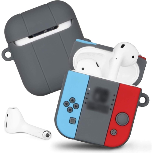 Switch Case Compatible with Airpods Case Cover, Durable Silicone Cute Funny Game Controller Skin Cases Design