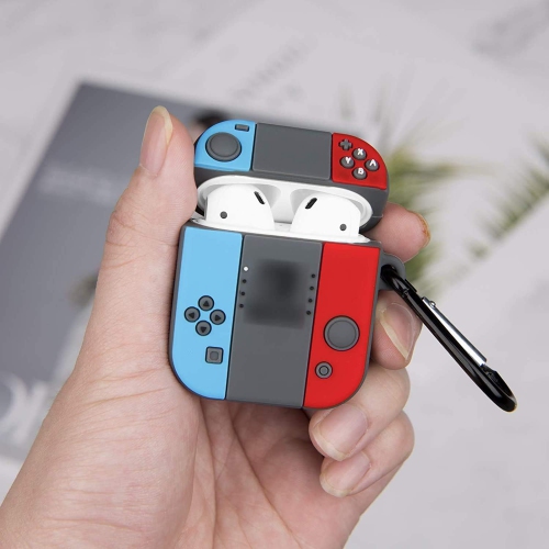 Switch Case Compatible with Airpods Case Cover, Durable Silicone Cute Funny Game Controller Skin Cases Design