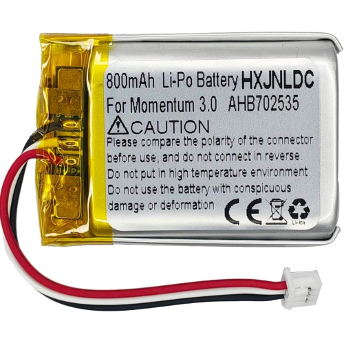 DC 3.7V 800mAh AHB702535PCT-01 Rechargeable Polymer Lithium y for Sennheiser Momentum 3.0 M3AEBT M3IETW