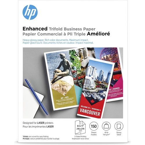 Tri-fold Color Laser Glossy Brochure Paper