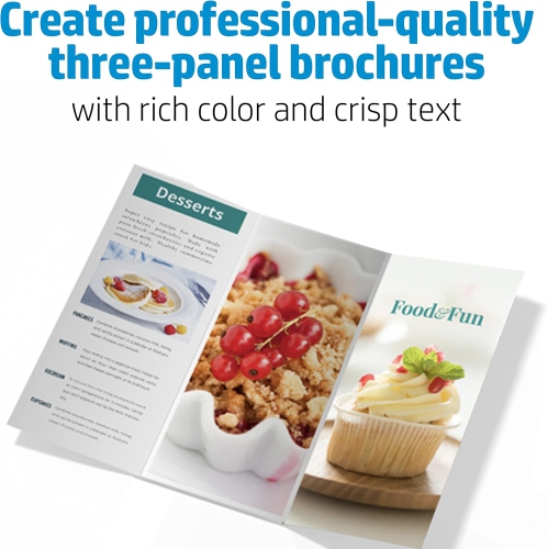 Tri-fold Color Laser Glossy Brochure Paper