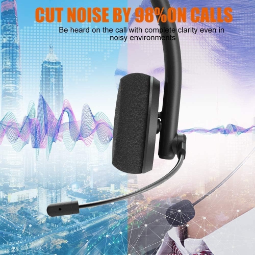 USB Computer with rophone Noise Cancelling & Mute Volume Control, Wired Headphones for Call Center