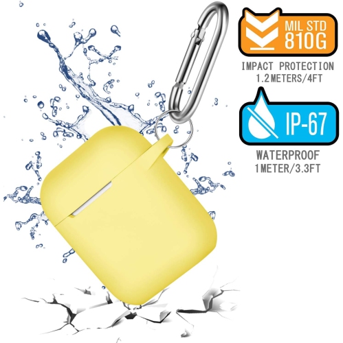 for AirPod 2nd Generation Case Cover, Soft Silicone Protective Cover with Keychain for Women Men Compatible
