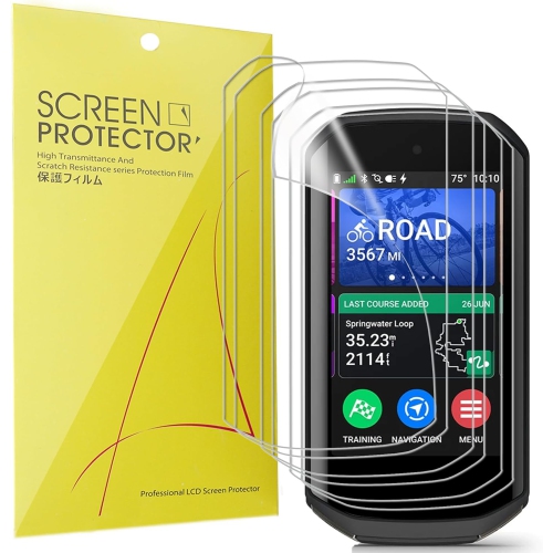 Compatible for Garmin Edge 1050 Screen Protector, [6 Pack] Full Coverage TPU Clear Film Compatible for Garmin