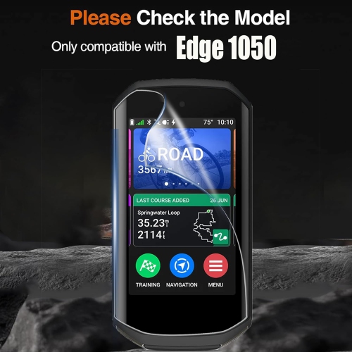 Compatible for Garmin Edge 1050 Screen Protector, [6 Pack] Full Coverage TPU Clear Film Compatible for Garmin