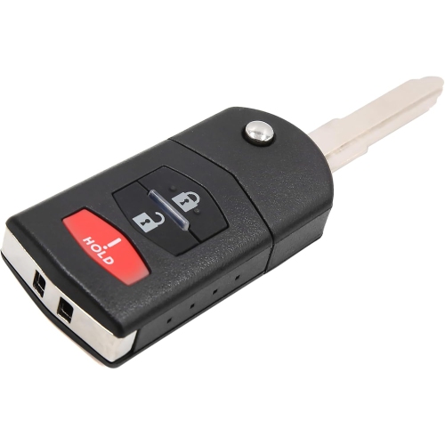 HIHAHA  Car Replacement Key Fob Shell Case Kpu41788 for Mazda 6 2005-2008/3 Key Button Shell Case/durable/ / 1