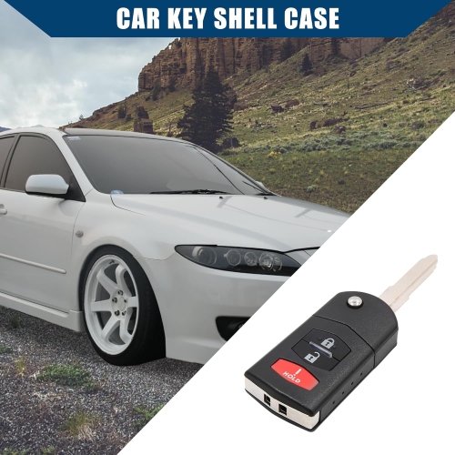 Car Replacement Key Fob Shell Case KPU41788 for Mazda 6 2005-2008/3 Key Button Shell Case/Durable/ / 1