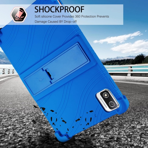 Case for Blackview Tab 12/Tab 12 Pro 10.1 inch Tablet, Soft Silicone Tablet Case with Adjustable Kickstand Kids