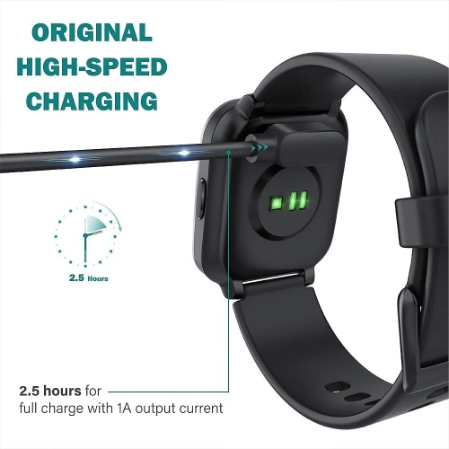 Chargeur pour montre intelligente ID208 Plus, câble de recharge USB magnétique Câble de chargement de rechange compatible avec WMK ID208