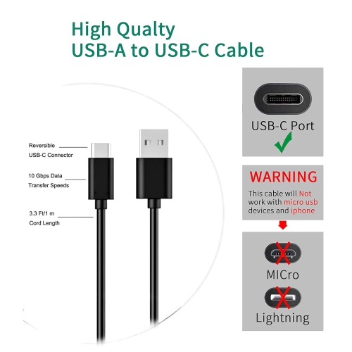iPhone 15 Car Carplay Cable Cord, USB A to USB C Charger Charging Cable for iPhone 15, 15 Pro Max, 15 Plus, iPad 10th