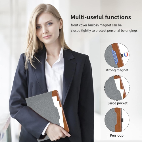 Case for Lenovo Tab M9 9.0 inch - [Hand Strap] Multi-Angle Viewing Stand PU Leather Tablet