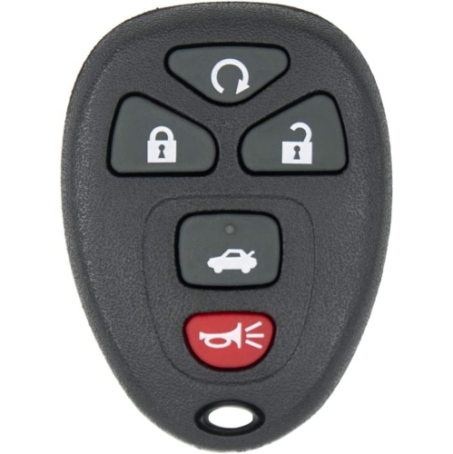 New Keyless Entry 5 Button Remote Start Car Key Fob for Select GM Chevrolet Buick Pontiac and Saturn