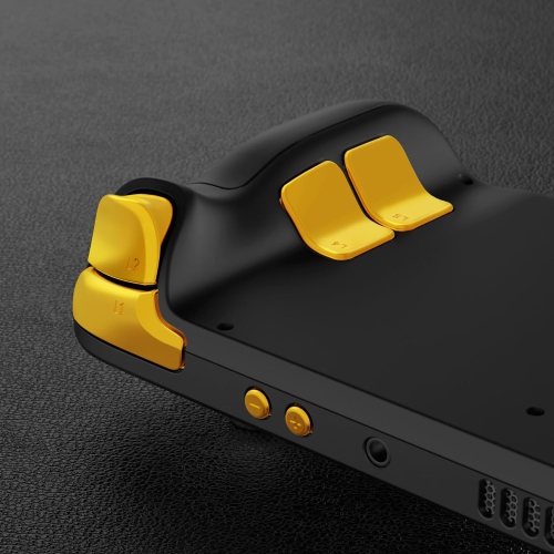 Boutons de rechange or chromé pour Steam Deck, gâchettes personnalisées à pavé tactile ABXY D