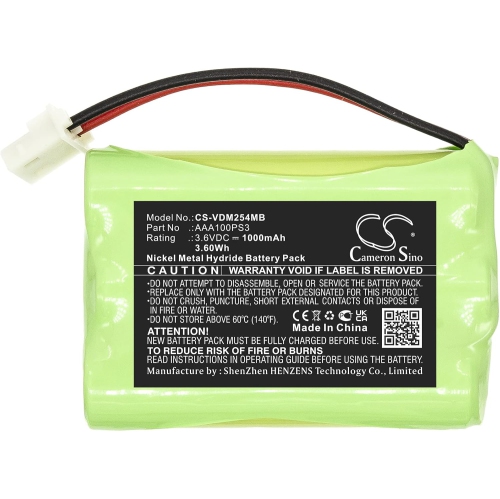 Y pour VM5254 Nº d'identification&nbsp;: Vtech AAA100PS3 1000&nbsp;mAh/3,60&nbsp;Wh