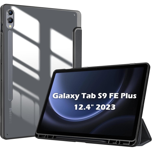 Case for Galaxy Tab S9 FE Plus/S9 FE+ 12.4 Inch 2023(SM-X610/SM-X616B) with S Pen Holder, Smart Cover