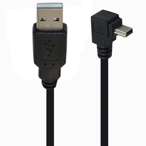 SHANFEILU  90 Degree Mini USB Cable Angle Mini 5Pin USB B Male to USB 2.0 Male Data Sync Charging Extension Cable