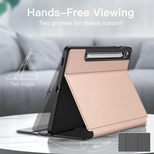 Case for Samsung Galaxy Tab S9 FE 10.9-Inch with S Pen Holder, Slim Folio Stand Protective Tablet Cover,