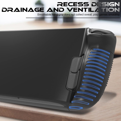 Protective Case Compatible for Valve Steam Deck, Full Protection Silicone Cover with Anti-Slip Particles