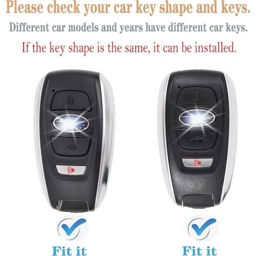 Fit for Subaru Key Fob Cover Case with Keychain, 4-Button Compatibility for Crosstrek, XV, Outback, Forester,