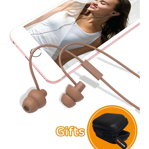 Sleeping Headphones, in-Ear Soundproof Earplug Soft Earbuds with Noise Cancelling Sleep Earphones for Side