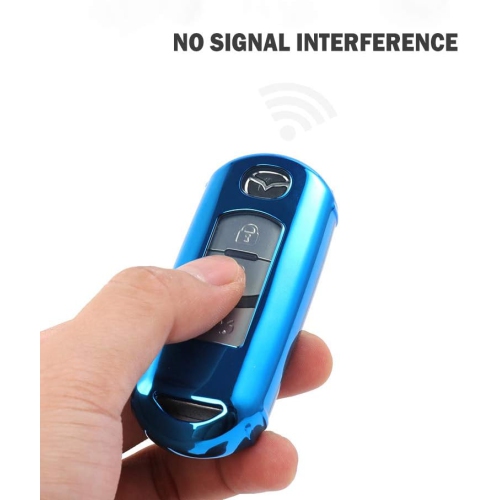 MAZDA Key Fob Cover with Keychain, Fit for 2/3/5/6/8 CX3 CX5 CX7 CX9 MX5