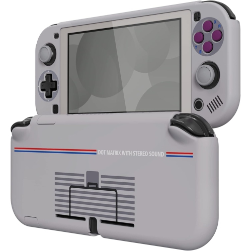 PlayVital Clic 1989 GB DMG-01 Protective Grip Case for Nintendo Switch Lite, Hard Cover Protector