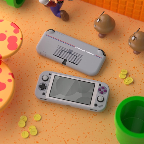 PlayVital Clic 1989 GB DMG-01 Protective Grip Case for Nintendo Switch Lite, Hard Cover Protector