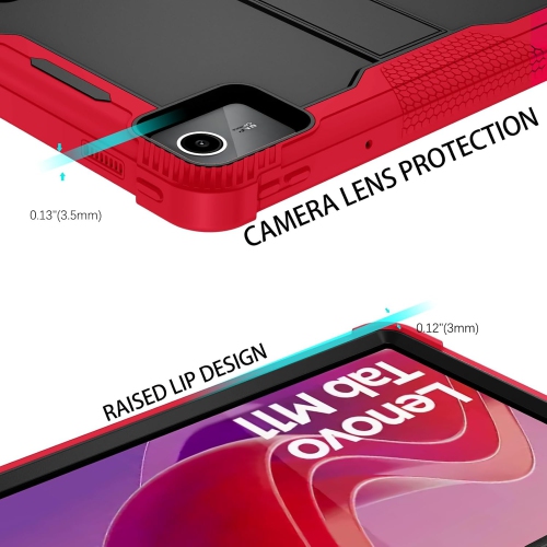 for Lenovo Tab M11 Case with Kickstand 3 in 1 Hybrid PC Rubber Heavy Duty Shockproof Full Body Protection Tablet