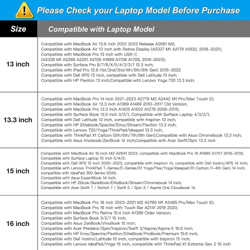 Laptop Sleeve Compatible with MacBook Air/Pro, 13-13.3 inch Notebook, Compatible with MacBook Pro 14 inch