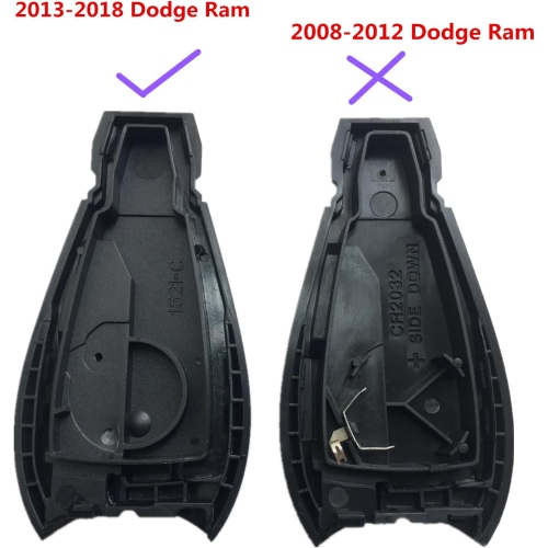 Dodge Ram Key Fob Cover: No Chip and y 2013 to 2018 Ram 1500 2500 3500 Remote Start Replacement 3 Buttons|
