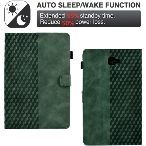 Samsung – Étui pour tablette Galaxy Tab A 10,1&nbsp;po 2016&nbsp;po, étui folio avec support en cuir PU à motif en relief avec [