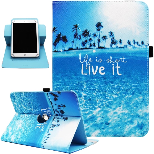 Universal 10 10.1 Inch Android Tablet Case, 360 Degree Rotating Case for Fire HD 10 / iPad 10.2 / Galaxy