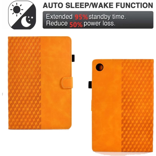 Lenovo Tab M10 Plus 10.6" 3rd Gen 2022 Case, Pu Leather Embossed Pattern Stand Folio Tablet Cover with [