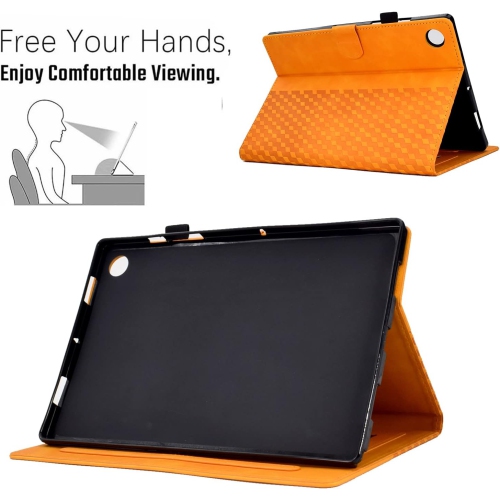 Lenovo Tab M10 Plus 10.6" 3rd Gen 2022 Case, Pu Leather Embossed Pattern Stand Folio Tablet Cover with [