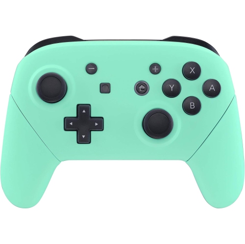 Mint Green Faceplate Backplate Handles for Nintendo Switch Pro Controller, DIY Replacement Hand Grip