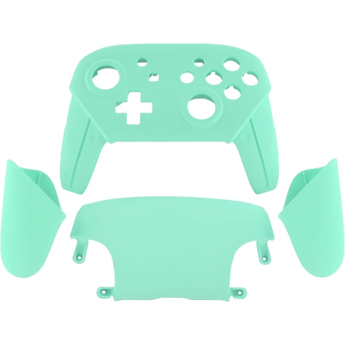 Mint Green Faceplate Backplate Handles for Nintendo Switch Pro Controller, DIY Replacement Hand Grip