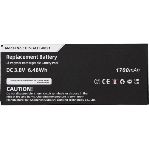 CP-8821 Replacement CP-BATT-8821 y for Cisco CP-8821-EX-K9-BUN CP-8821-K9-BUN IP Phone 8821, 2400mAh
