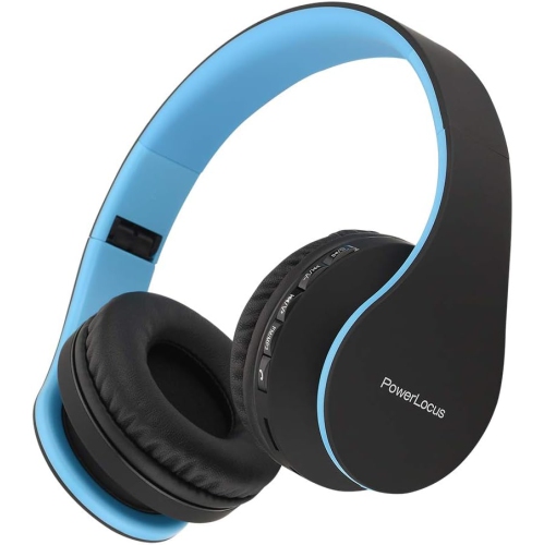 Bluetooth Over-Ear Stereo Foldable Headphones, Wired s Noise Cancelling with Built-in