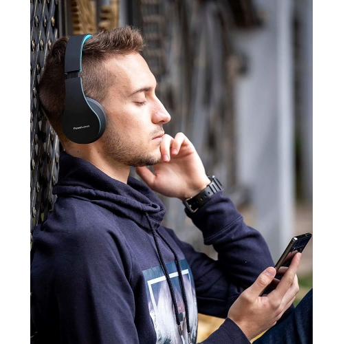 Bluetooth Over-Ear Stereo Foldable Headphones, Wired s Noise Cancelling with Built-in