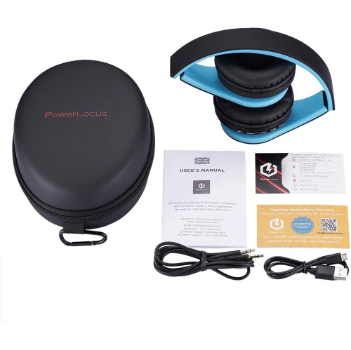 Bluetooth Over-Ear Stereo Foldable Headphones, Wired s Noise Cancelling with Built-in