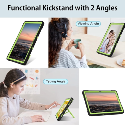 Case for Lenovo Tab M10 Plus 10.6"(3rd Gen) 2022-Kickstand Heavy Duty Hard PC Cover Shockproof Full Body