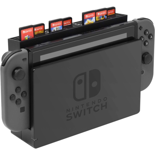win Game Stand for Nintendo Switch - Switch Game Case Holds Up to 28 Games - Use Stand Alone or Mount to