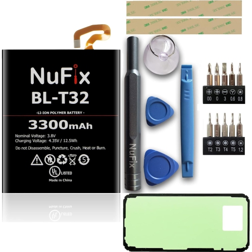 NUFIX  Y Replacement for Lg G6 Bl-T32 3300Mah Compatible Replacement Y H873 Lgh873 (Complete Kit)