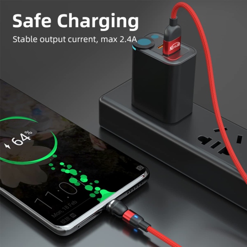 540° Rotation Magnetic Charging Cable, 3 in 1 Magnetic Phone Charger Cord Wire, Compatible with All Phone