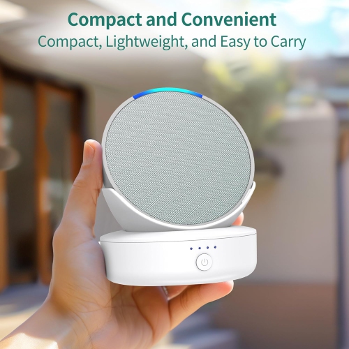 y Base for Pop & iPhone - 5000 mAh Portable Powerbank Charger Stand Holder Dock, 9 Hours Playtime,