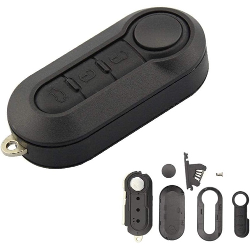 3 Buttons Flip Folding Car Key Shell for Fiat 500 Punto Ducato Stilo Panda Remote Auto Key Pad Case Cover Fob SIP22