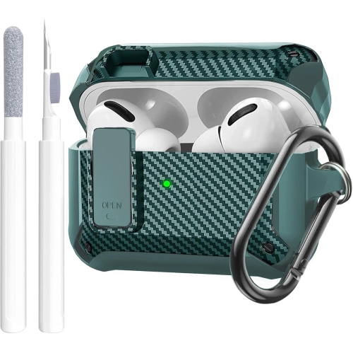 OTOPO  Airpods Pro 2 Case Cover Men Lock With Kit, Protective Cover With Pen Compatible With Airpod