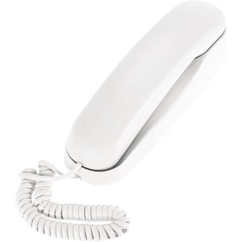 Image 1 de 5.. Téléphone avec fil, téléphone fixe pour la maison avec cordon, aucun cordon d'alimentation c.a./y requis Téléphone mural