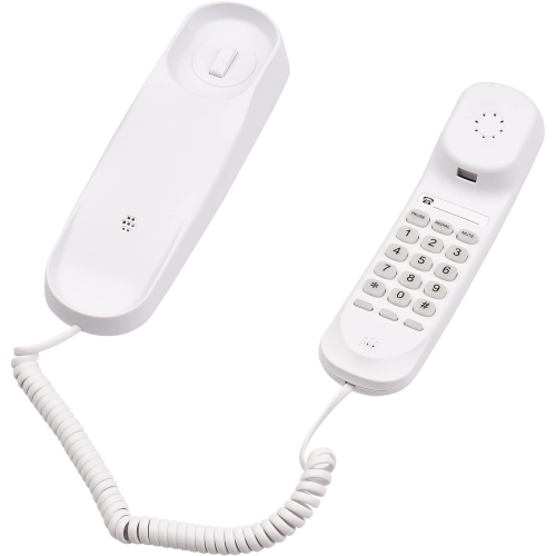 Téléphone avec fil, téléphone fixe pour la maison avec cordon, aucun cordon d'alimentation c.a./y requis Téléphone mural